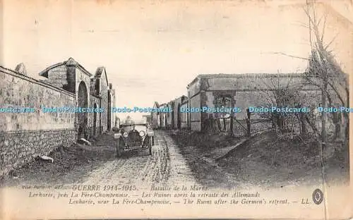 R330000 Guerre 1914 1915 Bataille de la Marne Lenharee Near La Fere Champenoise