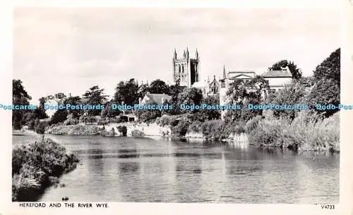 R327365 Hereford and the River Wye Photochrom