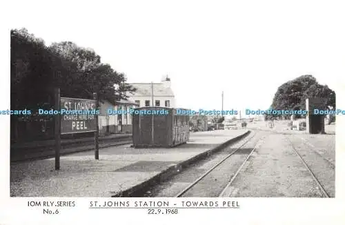 R330023 St Johns Station Towards Peel Breese Stamp Co IOM Rly Serie Nr. 6 A matt