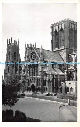 R328605 South Transept From Outside York Minster W J Green