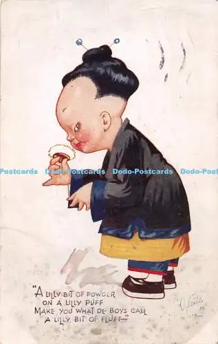 R328620 A Lilly Bit Of Powder on a Lilly Puff Nice Chinee Gellee Raphael Tuck an