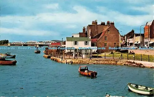 R330070 Shoreham The River Adur and Norfolk Bridge Coastal Cards Constance 1969