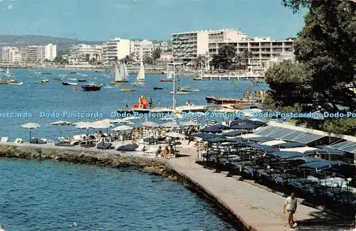 R330071 La Cote d Azur Juan Les Pins Le Bar de l Hotel Belles River au fond les