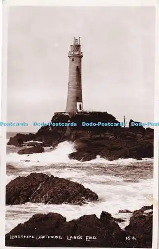 R325728 Land End Longships Lighthouse The First and Last House in England RP