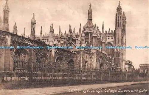 R327429 Cambridge King College Screen and Gate F Frith No 26499