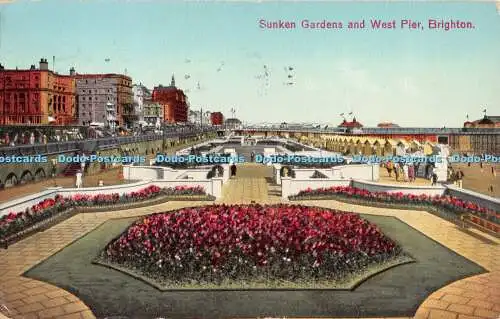 R330080 Brighton Sunken Gardens and West Pier 1931