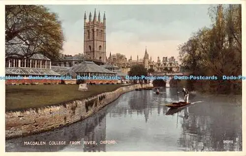 R330087 Oxford Magdalen College von River Postkarte