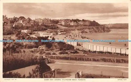 R330089 Falmouth Queen Mary Gardens Gyllyngvase Beach Tuck