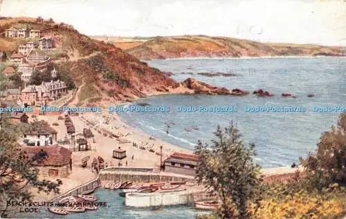 R330097 Looe Beach and Cliffs from Hannafore J Salmon 1949