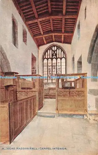 R328680 Haddon Hall Chapel Interior A 33240 C Photochrom Co