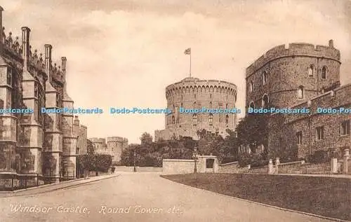 R330127 Windsor Castle Round Tower etc F Frith No 35381