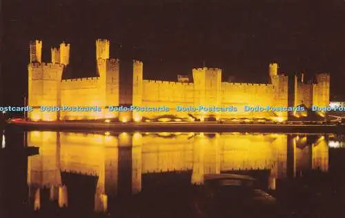 R325788 Floodlit Caernarvon Castle Photo Precision Limited Colourmaster Internat