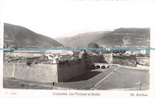 R327495 Ciudadela Los Pirineos al fondo Arribas Postkarte