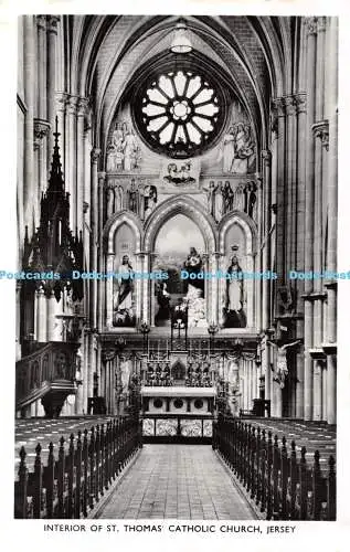 R328719 Interior Of St Thomas Catholic Church Jersey Le Moignan of Jersey RP