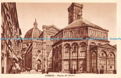 R330140 Firenze Piazza del Duomo Postkarte