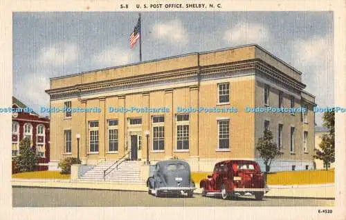 R330151 Shelby N C Post Office U S Asheville Postkarte