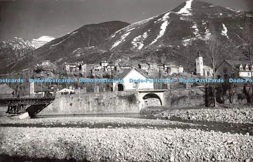 R327528 Biescas Rio Gallego y Barri de la Pena Sicilia Zaragoza 1957