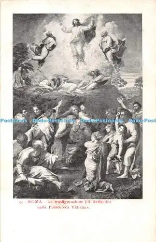R328757 Roma 44 La transfigurazione di Raffaello nella Pinacoteca Vaticana Carte
