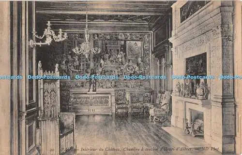 R330180 Pau Interieur du Chateau Chambre a coucher d Henri d Albert ND Foto 1909