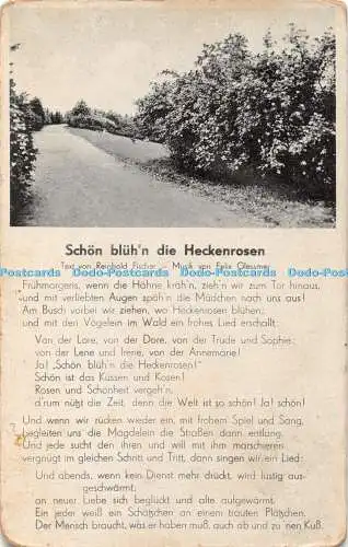 R330239 Schön bluh n die Heckenrosen Tex von Reinhold Fischer Musik von Felix Gl