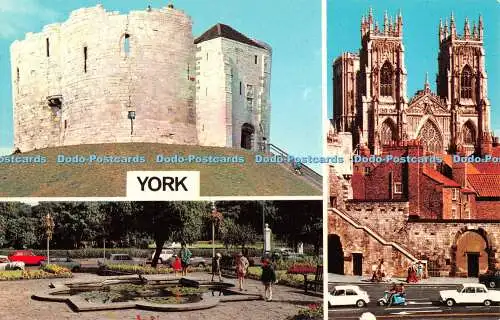 R325913 York The Minster Cliffords Tower City War Memorial Gardens Photo Precisi