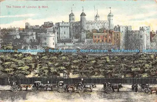 R327658 Der Tower of London und Postkarte postfrisch