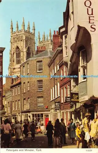 R328874 Patergate and Minster York Y 0229 E T W Dennis and Sons Photocolour