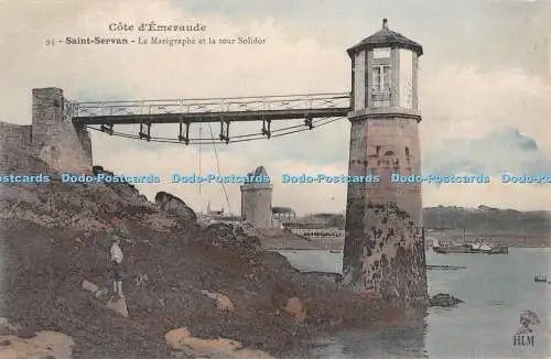 R325974 Cote d Emeraude Saint Servan Le Maregraphe et la tour Solidor