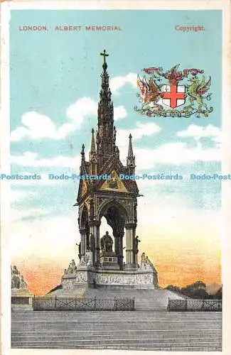 R330322 London Albert Memorial G D und D Postkarte