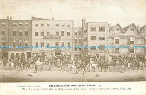 R326058 Bristol Corn Street Die Bush Taverne Herr Pickwick ging in den Coffee r