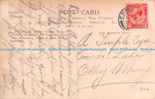 R326066 Anzacs in France A Brawny Maori Butcher Daily Mail Crown Series 20 No 15