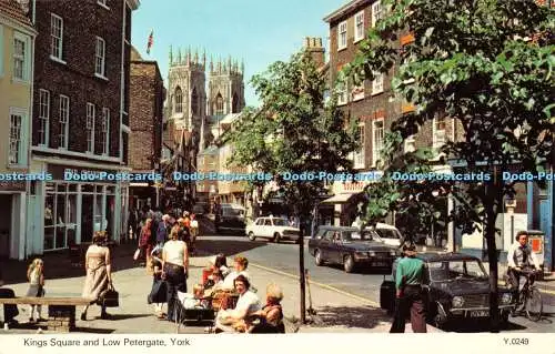 R327794 York Kings Square and Low Petergate E T W Dennis Photocolour