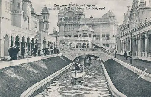 PC63876 Kongresshalle von Lagoon. Britische Ausstellung. London 1908. Valentine