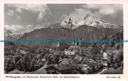 R105883 Berchtesgaden mit Watzmann. Steinernem Meer mit Schönfeldspitze. H. Hube