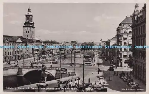 R698922 Göteborg. Norra Och Sodra Hamngatorna Med Hamnkanalen. Jolin und Wilkens