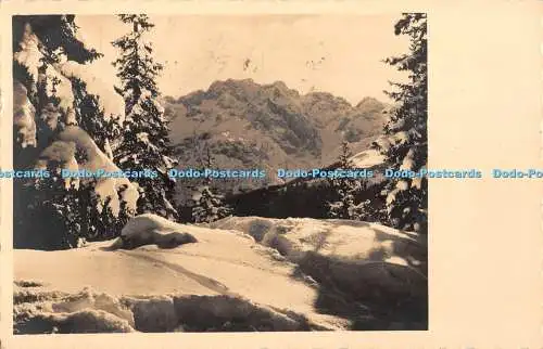 R327810 Winter Verschneite Berge Amag Postkarte 1933