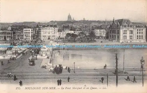 R329032 Boulogne Sur Mer Le Pont Marguet et les Quais LL 275 Levy Fils Modele De