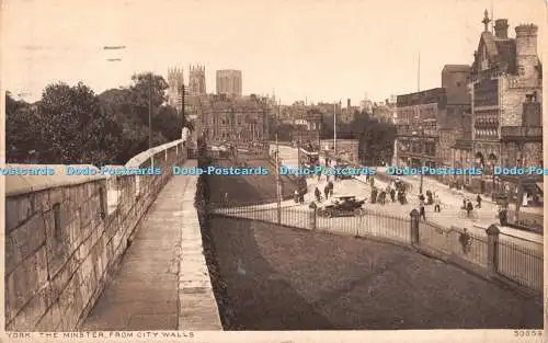 R332268 York The Minster from City Walls 50659 Photochrom 1924