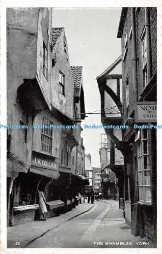 R330515 York The Shambles Postkarte 1962