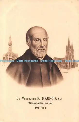 R330532 Le Venerable P Maunoir S J Missionaire breton Quimper Plevin