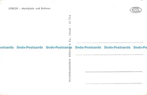 R332378 Lübeck Marktplatz und Rathaus Schoning