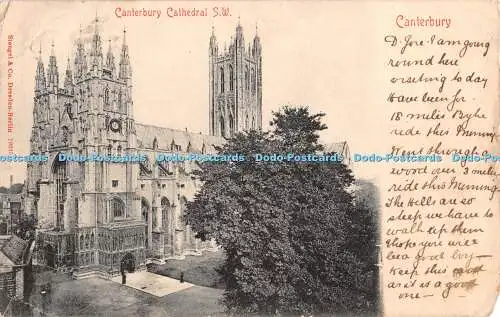 R327979 Canterbury Cathedral S W Stengel Postkarte