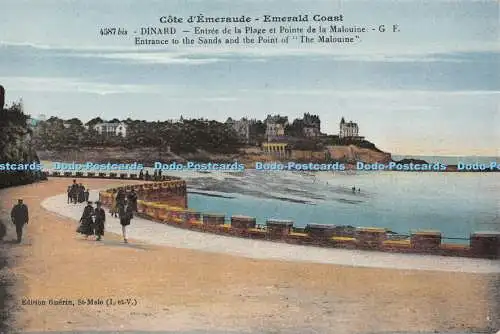 R330680 Cote d Emeraude Emerald Coast Dinard Eingang zum Sand und zum Punkt