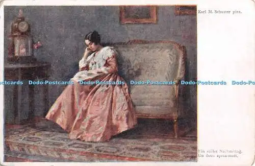 R329360 Ein Stiller Nachmittag Un Doux Apres Midi Karl M Schuster Pinx