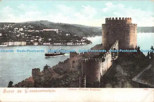 R334377 Salut de Constantinople Chateau d Europe Bosphore