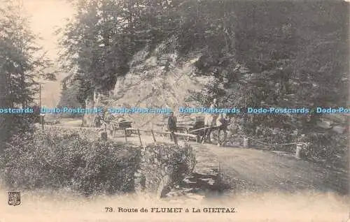 R330828 Route de Flumet a La Giettaz Postkarte