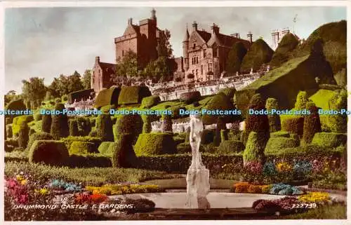 R330838 Drummond Castle E Gardens Valentine RP 1938