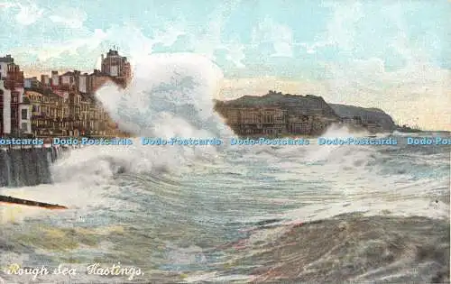 R332632 Rough Sea Hastings Fine Art Postkarten Shureys Publikationen