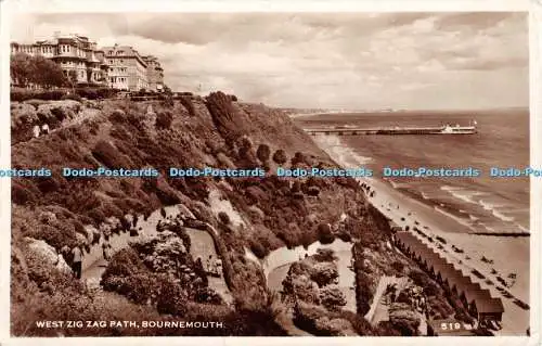 R329436 Bournemouth West Zig Zag Path RP 1957