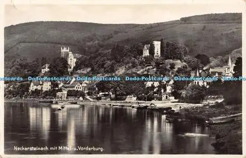 R329521 Neckarsteinach mit Mittel u Vorderburg Wilh Gerling Darmstadt Nachdr Ver